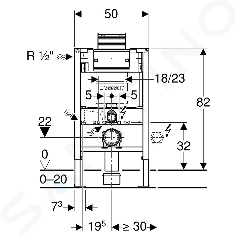 BATI SUPPORT WALLTEC GEBERIT