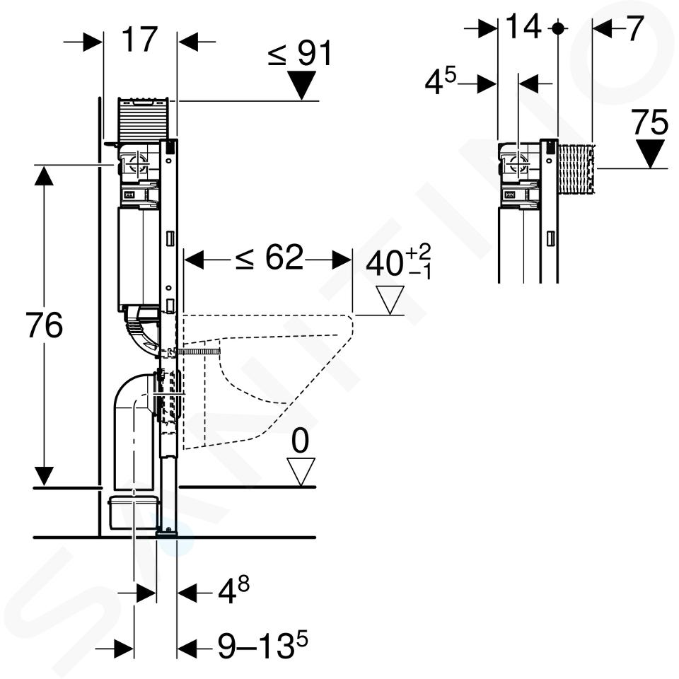 BATI SUPPORT WALLTEC GEBERIT