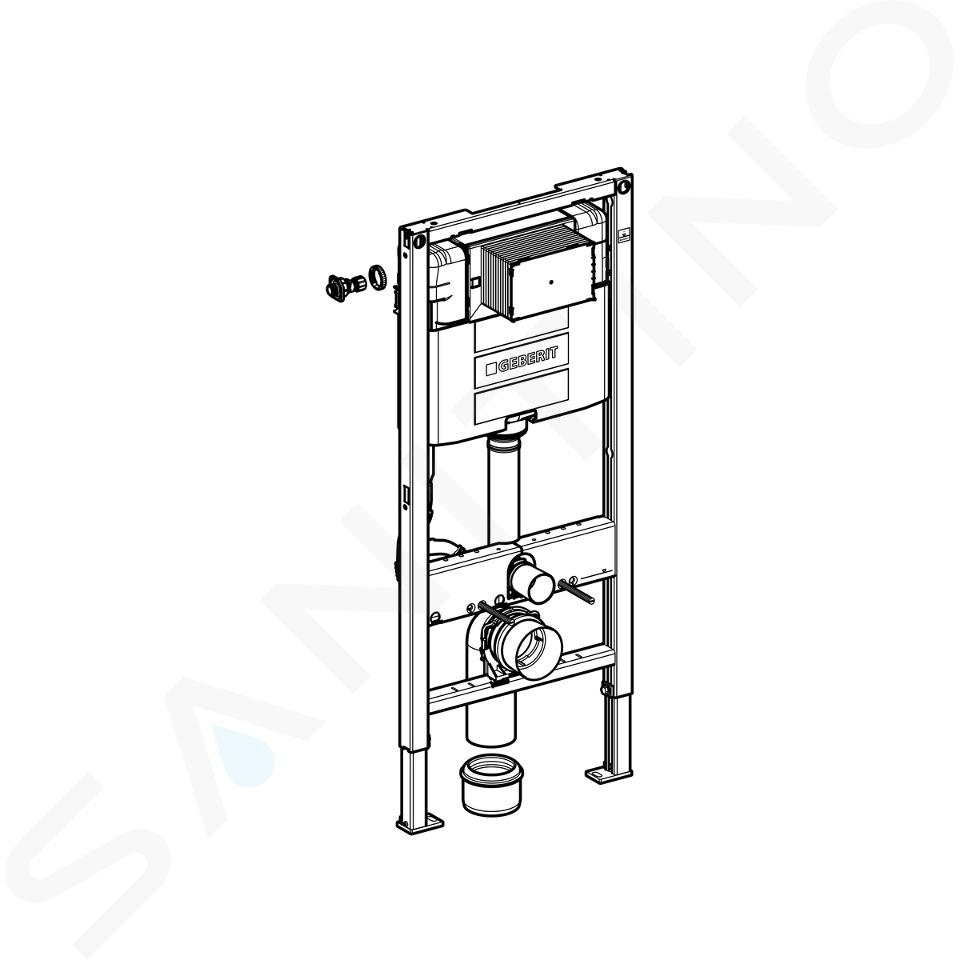 Bâti-support autoportant DUOFIX 82cm avec réservoir OMEGA 12cm - GEBERIT -  111.009.00.1