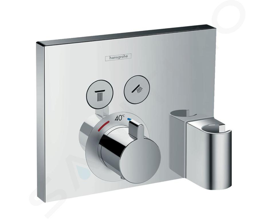 Hansgrohe Shower Select - Grifo termostático empotrado, con 2 salidas, cromo 15765000