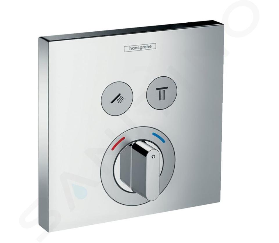 Hansgrohe Shower Select - Baterie pod omítku pro 2 spotřebiče, chrom 15768000