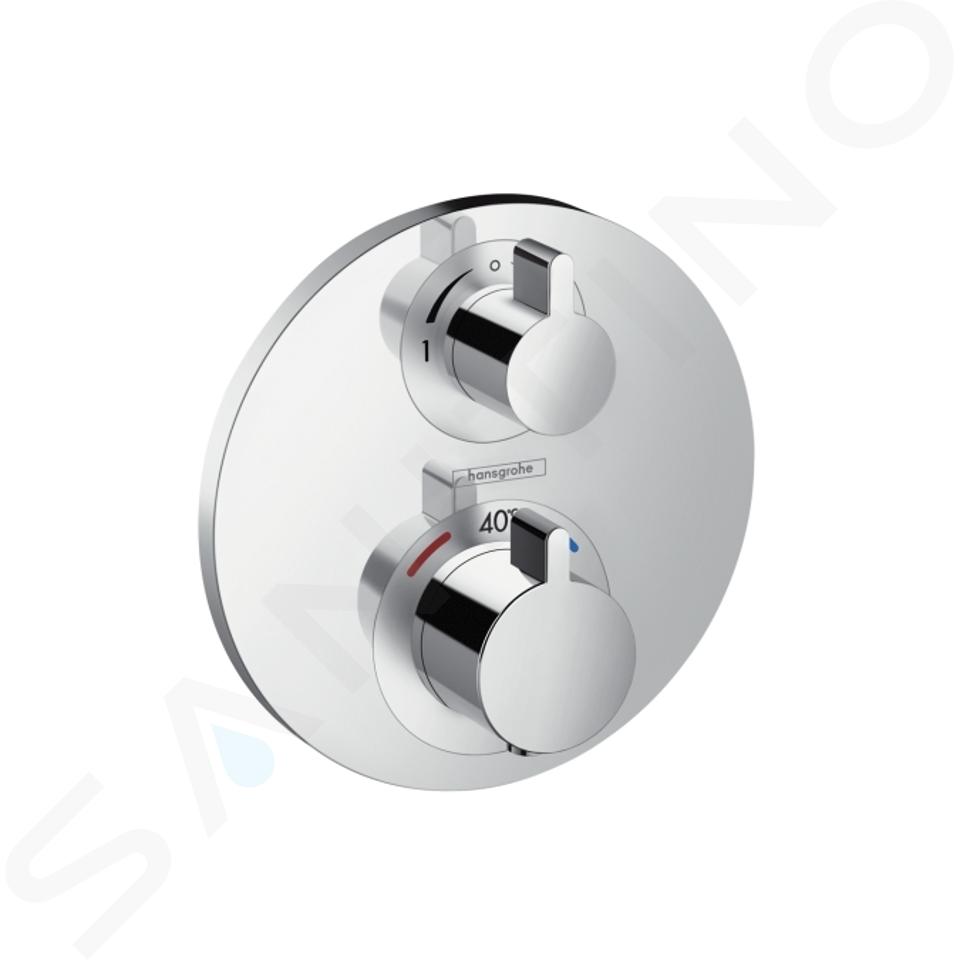 Hansgrohe Ecostat S - Grifo termostático empotrado para 2 aparatos, cromo 15758000