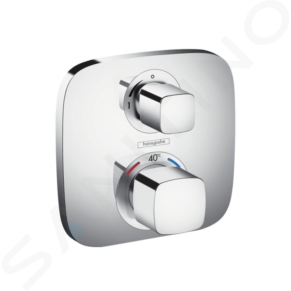 Hansgrohe Ecostat E - Mitigeur thermostatique encastré avec vanne d’arrêt, chrome 15707000