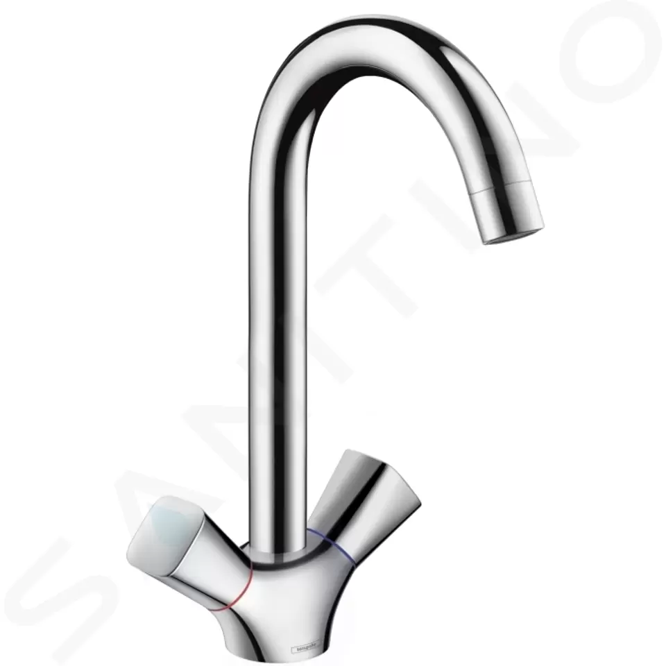 Hansgrohe Logis - Zweigriffmischer für Spültisch, verchromt 71280000