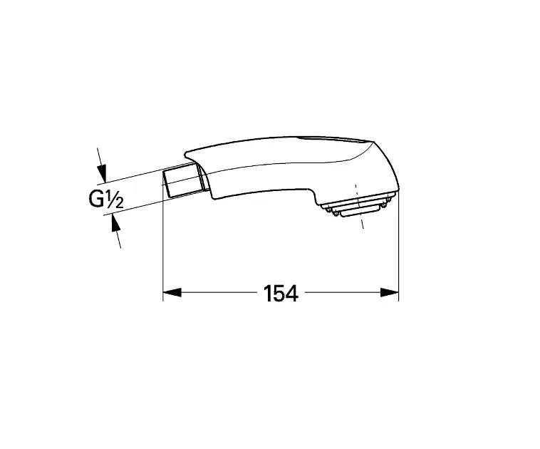 Grohe Ricambi - Doccetta estraibile per rubinetto da lavello, cromata  46312IE0