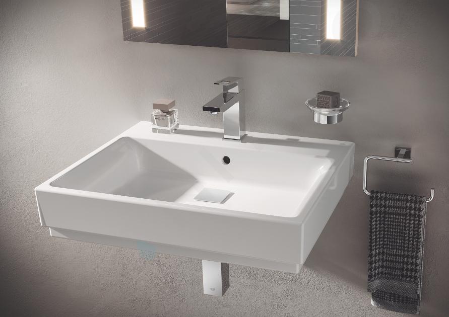 Monomando Lavabo EUROCUBE L CAÑO ALTO C/vaciador. GROHE