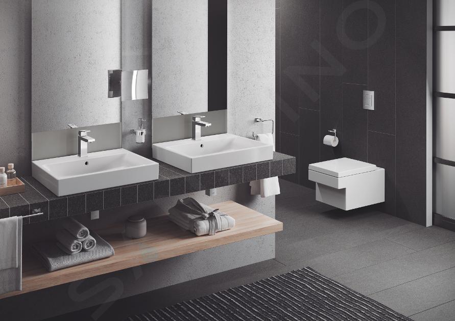 Grohe Eurocube - Grifo monomando de lavabo con desagüe, cromo 23445000