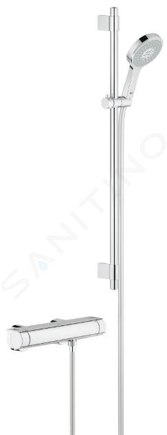 Grohe Grohtherm 2000 - Bateria prysznicowa z termostatem, zestaw natryskowy 90 cm, chrom 34482001