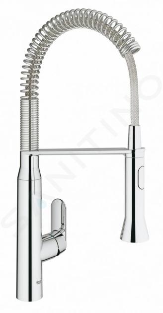 Grohe K7 - Mitigeur d'évier avec bras flexible, chrome 31379000