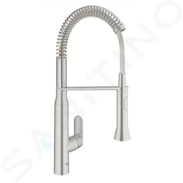 Grohe K7 - Mitigeur d’évier avec bras flexible, supersteel 31379DC0