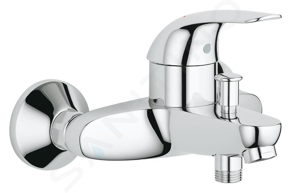 duidelijkheid waardigheid lager Grohe Euroeco - Badmengkraan opbouw, chroom 32743000 | Sanitino.nl