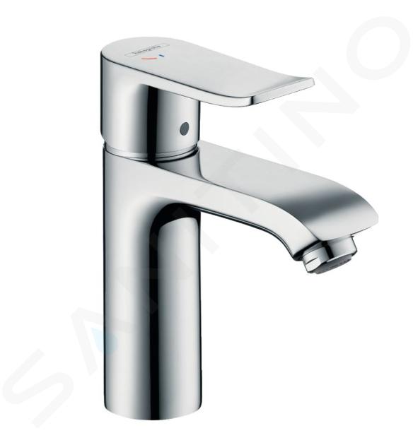 Hansgrohe Metris New - Grifo monomando de lavabo 110 CoolStart, con desagüe, cromo 31121000