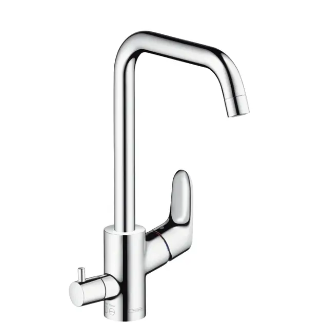 Levně Hansgrohe Focus M41 - Páková dřezová baterie s uzavíracím ventilem, chrom 31823000