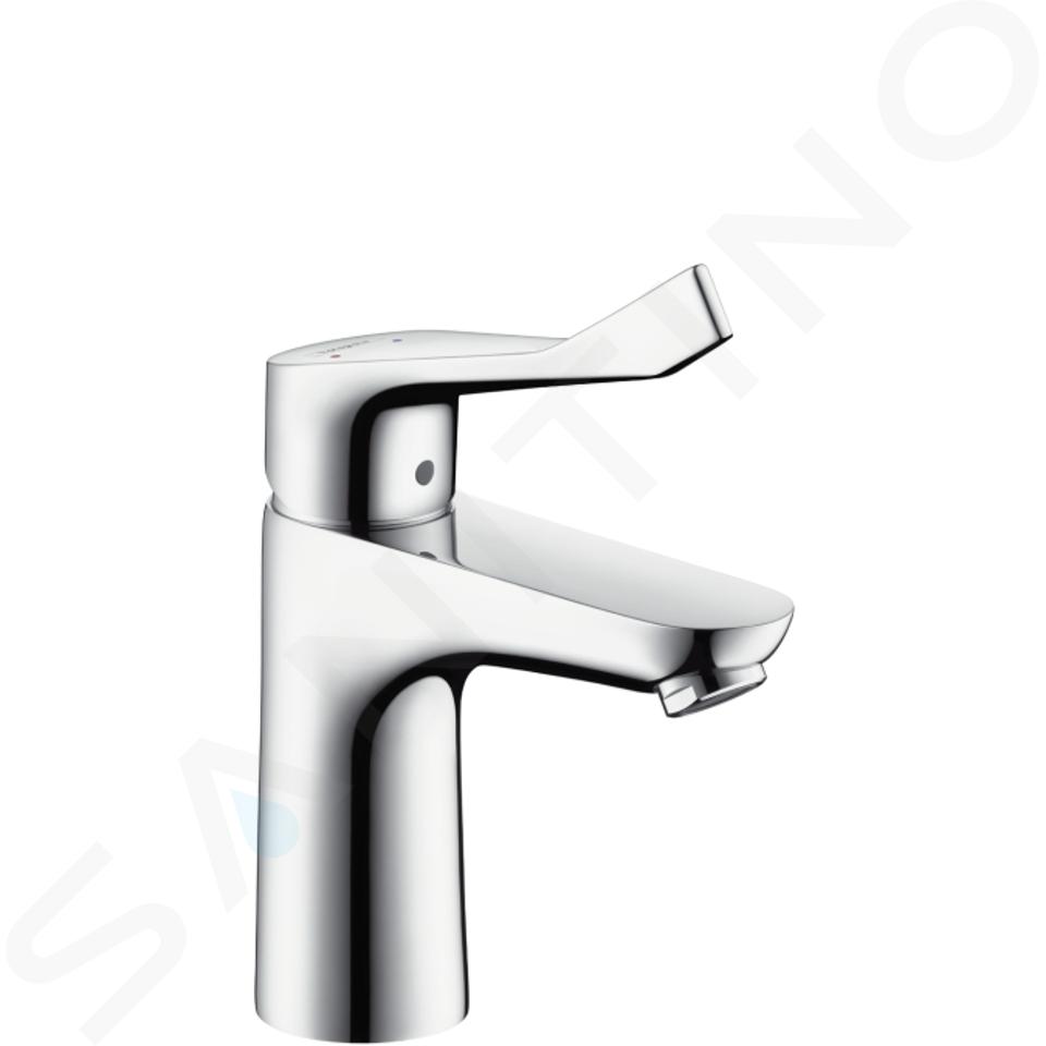 Hansgrohe Focus E2 - Baterie lavoar monocomandă 100 cu set de scurgere cu tijă, crom 31911000