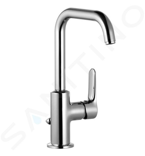 Kludi Objekta - Mitigeur de lavabo avec bec pivotant, chrome 320230575