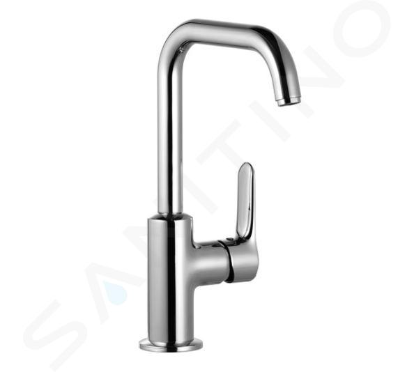 Kludi Objekta - Miscelatore monocomando con braccio girevole per lavabo, cromato 320240575