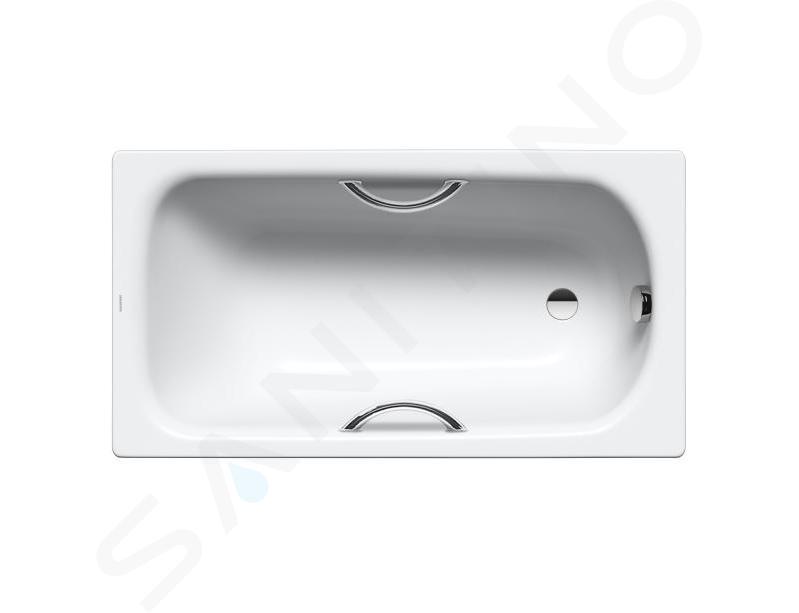 Kaldewei Advantage - Bañera Saniform Plus Star 330, 1400x700 mm, con orificios para asas, blanca 133000010001