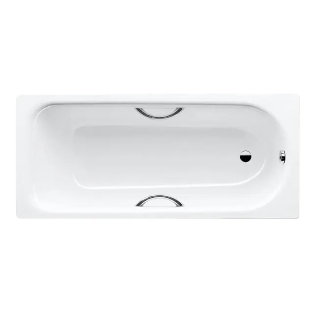 Levně Kaldewei Advantage - Obdélníková vana Saniform Plus Star 332, 160x70 cm, s otvory pro madla, Perl-Effekt, bílá 133200013001