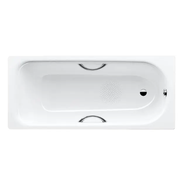 Kaldewei Advantage - Obdĺžniková vaňa Saniform Plus Star 332, 160x70 cm, s otvormi na držadlá, antislip, biela 133230000001