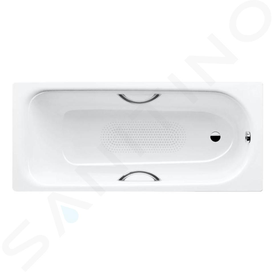 Kaldewei Advantage - Rechteckige Badewanne Saniform Plus Star 335, 170x70 cm, mit Grifflöchern, durchgehend rutschhemmend, Perl-Effekt, weiß 133534013001