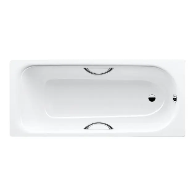 Kaldewei Advantage - Obdĺžniková vaňa Saniform Plus Star 337, 180x80 cm, s otvormi na držadlá, Perl-Effekt, biela 133700013001