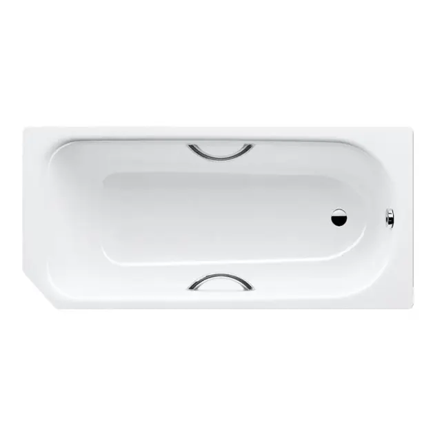 Levně Kaldewei Advantage - Obdélníková vana Saniform V1 Star 332, 160x70 cm, s otvory pro madla, bílá 134000010001