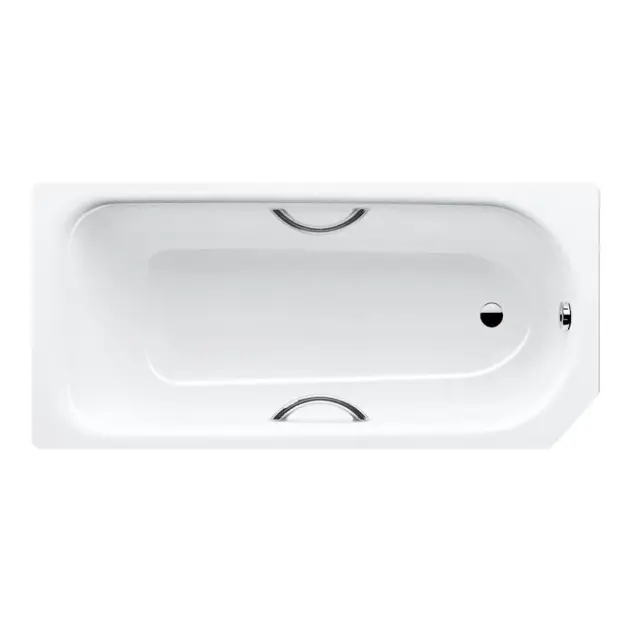 Levně Kaldewei Advantage - Obdélníková vana Saniform V4 Star 332, 160x70 cm, s otvory pro madla, bílá 134300010001