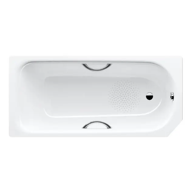 Levně Kaldewei Advantage - Obdélníková vana Saniform V4 Star 332, 160x70 cm, s otvory pro madla, antislip, Perl-Effekt, bílá 134330003001