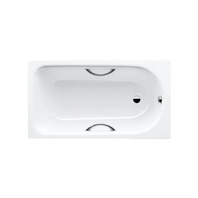 Kaldewei Advantage - Obdĺžniková vaňa Saniform Plus Star 344, 140x75 cm, s otvormi na držadlá, Perl-Effekt, biela 134400013001