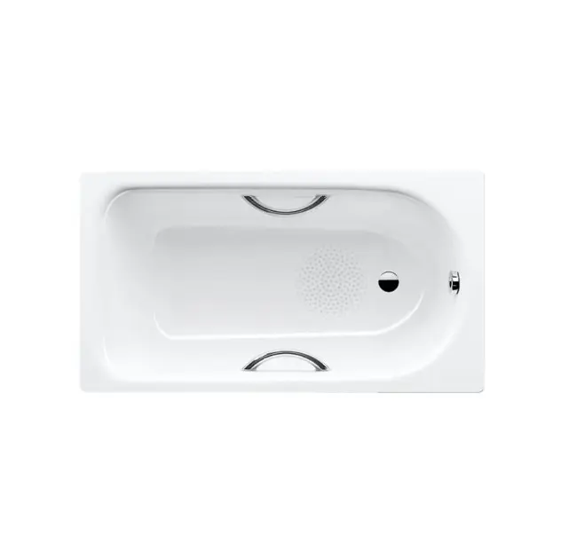 Kaldewei Advantage - Obdĺžniková vaňa Saniform Plus Star 344, 140x75 cm, s otvormi na držadlá, antislip, biela 134430000001