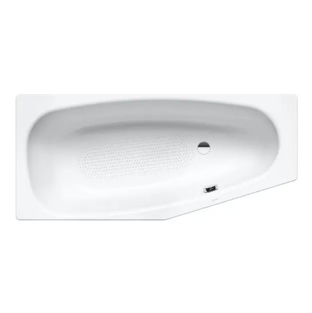 Levně Kaldewei Advantage - Asymetrická vana Mini pravá 830, 157x75/50 cm, celoplošný antislip, bílá 224634010001