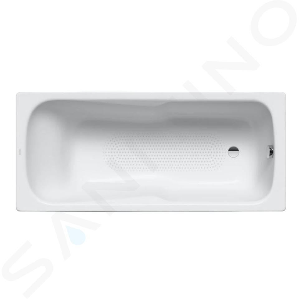 Kaldewei Ambiente - Bañera rectangular Dyna Set 620, 1700x750 mm, antideslizante en toda la superficie, Perl-Effect, blanca 226134013001