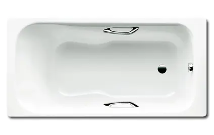 Levně Kaldewei Ambiente - Obdélníková vana Dyna Set Star 621, 170x75 cm, s otvory pro madla, antislip, Perl-Effekt, bílá 226230003001