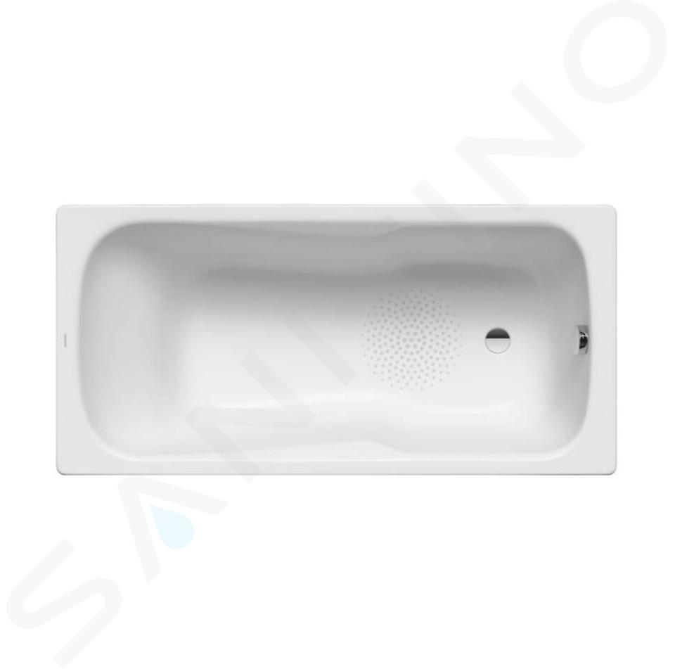 Kaldewei Ambiente - Rechteckige Badewanne Dyna Set 624, 150x75 cm, rutschhemmend, weiß 226630000001