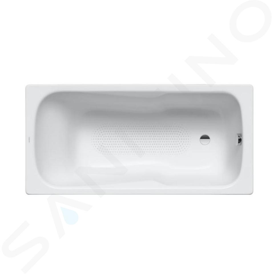 Kaldewei Ambiente - Vasca rettangolare Dyna Set 626, 160x70 cm, antiscivolo su tutta la superficie, effetto Perl, bianco 226834013001