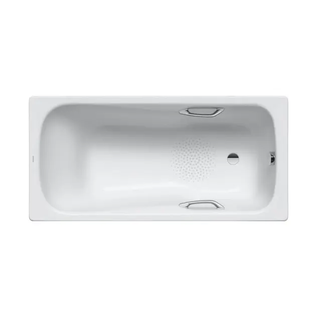 Levně Kaldewei Ambiente - Obdélníková vana Dyna Set Star 627, 160x70 cm, s otvory pro madla, antislip, Perl-Effekt, bílá 226930003001
