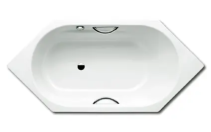 Levně Kaldewei Ambiente - Vana Vaio 6 Star 959, 190x90 cm, s otvory pro madla, bílá 233923000001
