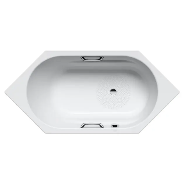 Levně Kaldewei Ambiente - Vana Vaio 6 Star model 959, 190x90 cm, s otvory pro madla, antislip, Perl-Effekt, bílá 233930003001
