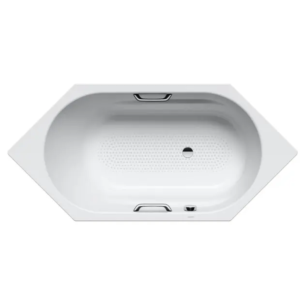 Levně Kaldewei Ambiente - Vana Vaio 6 Star, model 959, 190x90 cm, s otvory pro madla, antislip, Perl-Effekt, bílá 233934013001