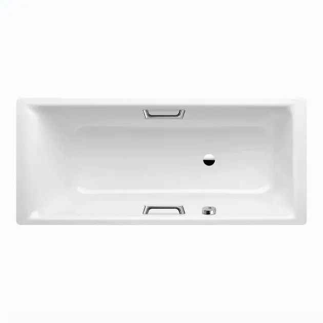 Levně Kaldewei Ambiente - Vana Puro Star 659, 180x80 cm, otvory pro madla, bílá 255900010001
