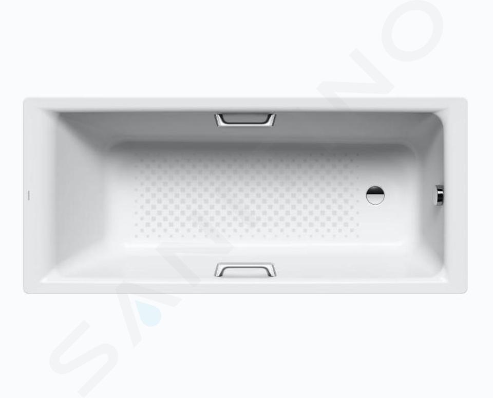 Kaldewei Ambiente - Vaňa Puro Star 689, 170x70 cm, s otvormi na držadlá, Perl-Effekt, celoplošný antislip, biela 258934013001