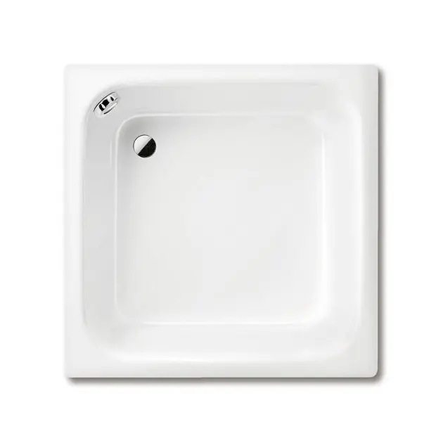 Levně Kaldewei Advantage - Čtvercová sprchová vanička Sanidusch 496, 90x90x25 cm, bílá - sprchová vanička, Perl-Effekt, bez polystyrénového nosiče 332100013