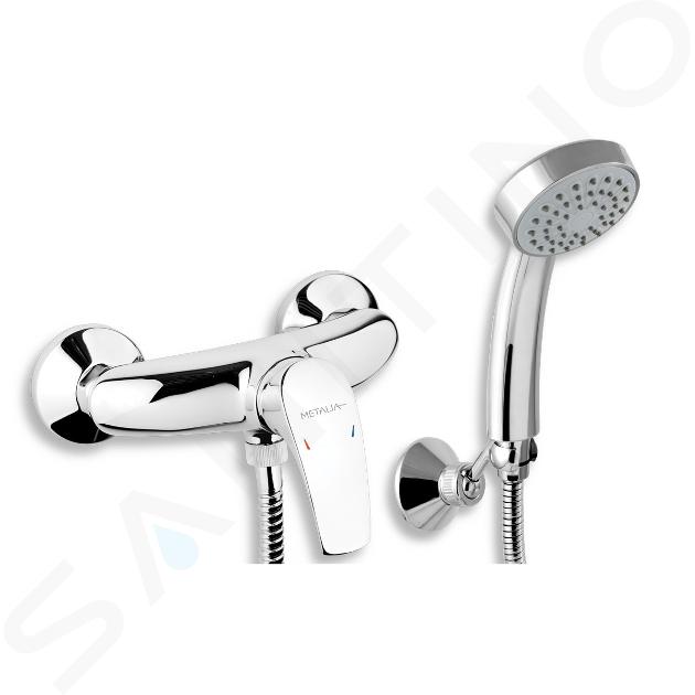 Novaservis Metalia 57 - Robinetterie de douche murale avec pommeau de douche, chrome 57060,0