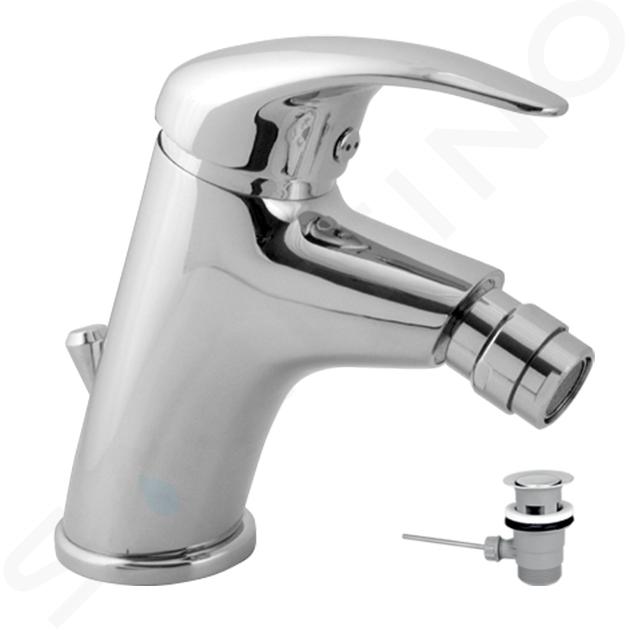 Novaservis Titania Lux - Miscelatore da bidet, con sistema di scarico, cromo 91011,0