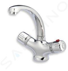 Novaservis Aquamat - Mitigeur thermostatique de lavabo avec garniture de vidage, chrome 2601,0