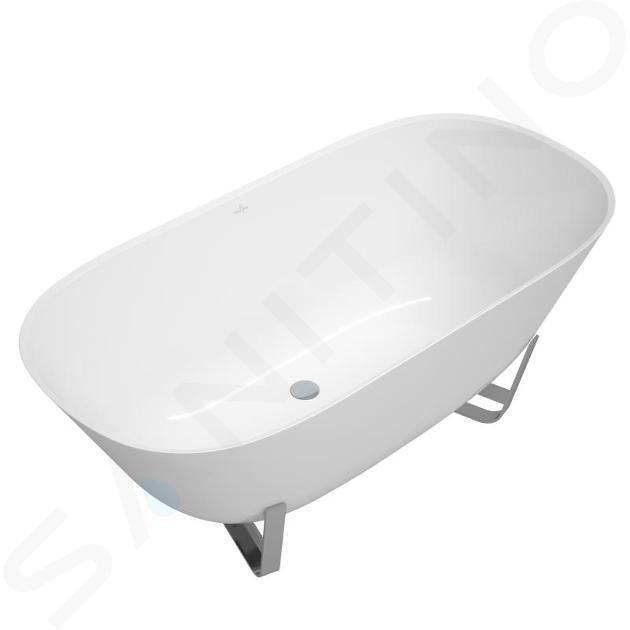 Villeroy & Boch Antheus - Baignoire en îlot 155x75 cm, blanc alpin UBQ155ANH7F400V-01