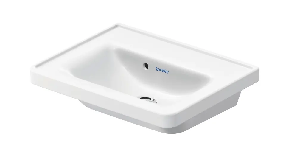 Duravit D-Neo - Fontein 50x40 cm, met overloop, zonder kraangat, bílá 0742500060