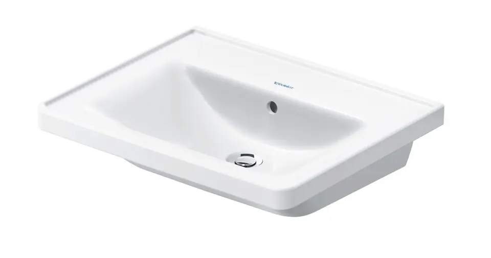 Levně Duravit D-Neo - Umyvadlo 60x48 cm, s přepadem, bez otvoru pro baterii, bílá 2367600060
