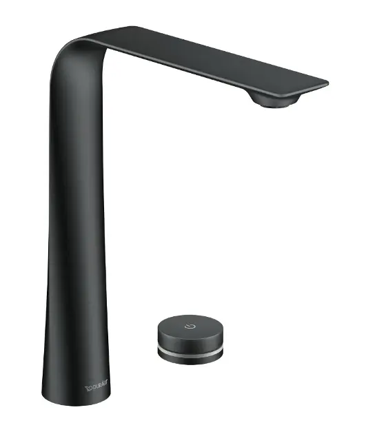 Duravit D.1 - Elektronikus mosdócsaptelep, hálózati tápellátás, matt fekete D11110008046