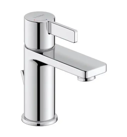 Levně Duravit D-Neo - Umyvadlová baterie s výpustí, FreshStart, chrom DE1011001010